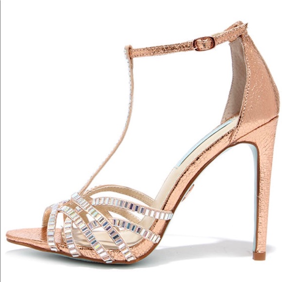 carvela rose gold shoes